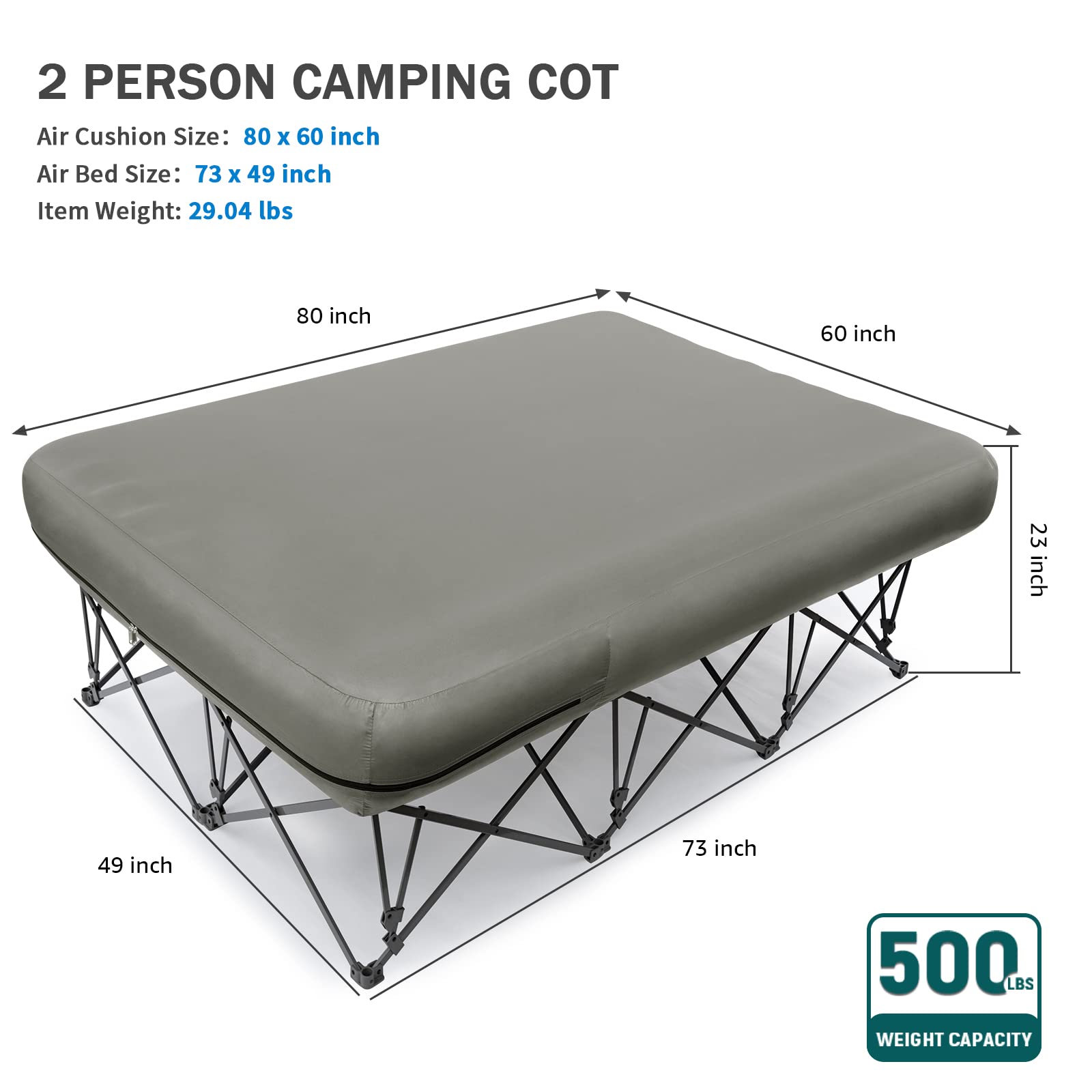 KAMPKEEPER carry bag cot demonstrates portable setup for travel.