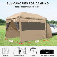 KampKeeper doors with windows provide breathable airflow and visibility for outdoor gatherings.