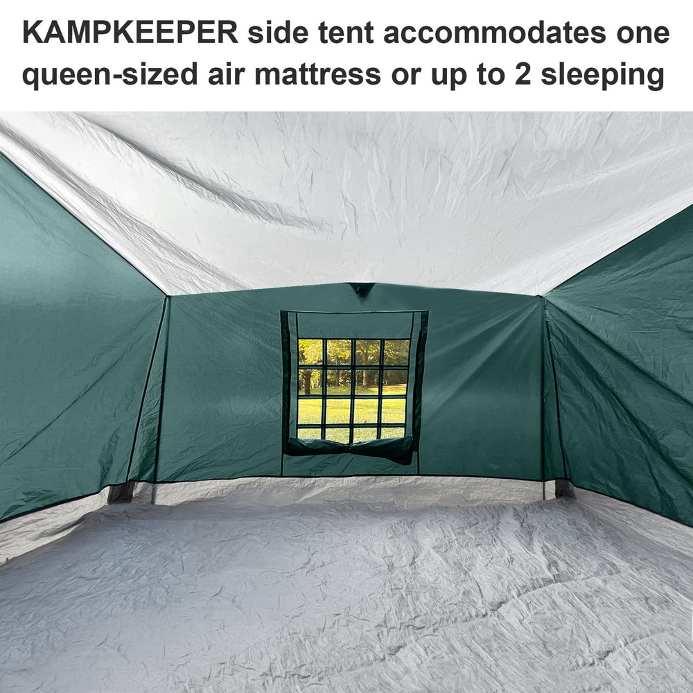 KAMPKEEPER Side Tent center-height 72 inches offers generous headroom for relaxed seating.