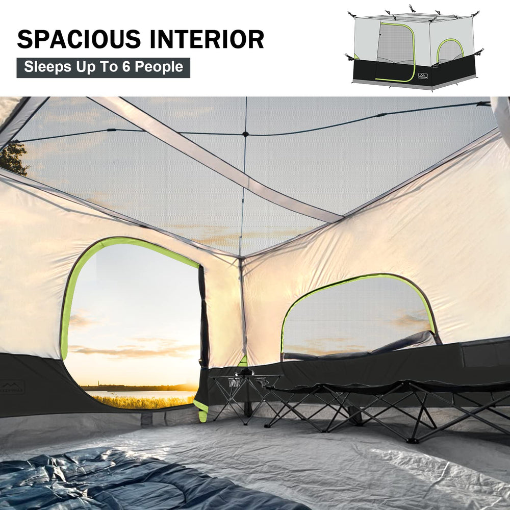 KAMPKEEPER sun and rain protection with durable fabric and zippers