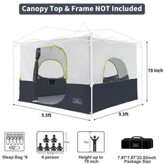 KAMPKEEPER ventilated roof and large screened windows for airflow