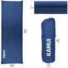 Kamui self-inflating sleeping pad blue inflate view for quick setup