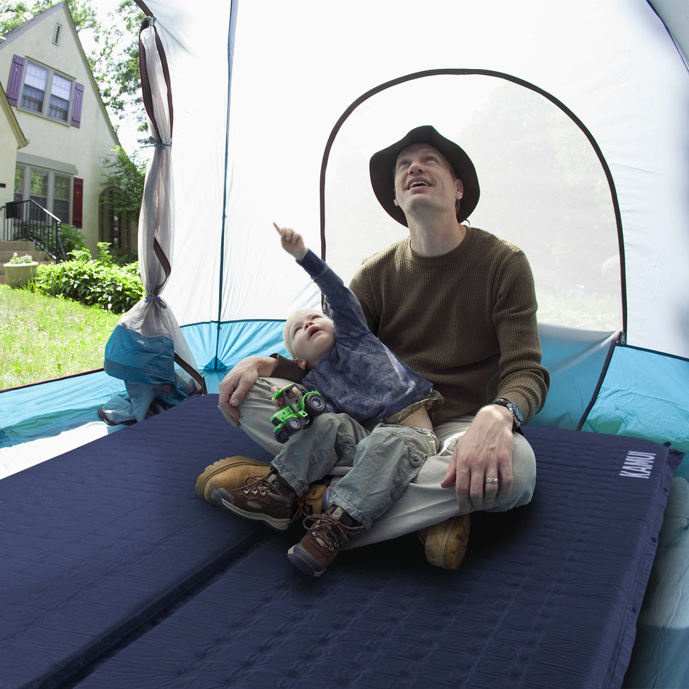 Kamui self-inflating sleeping pad compression bands secure packing