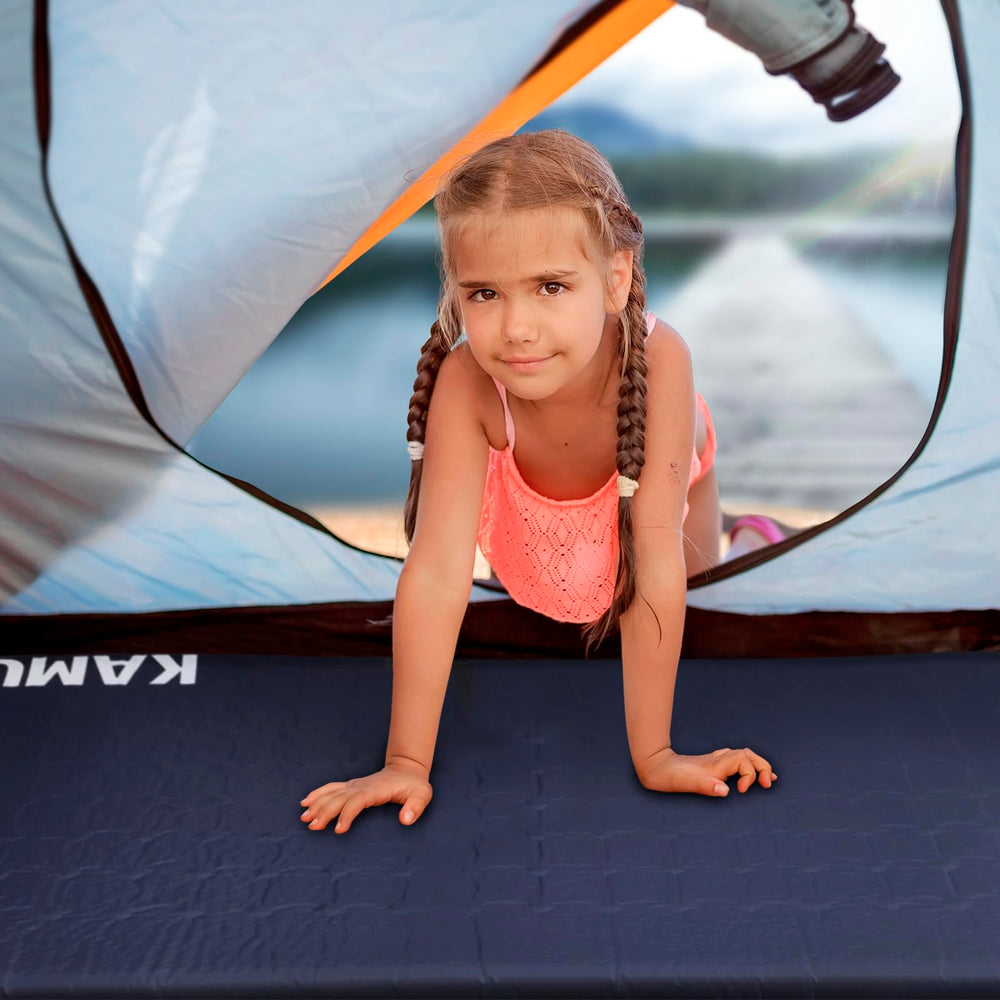 Kamui self-inflating sleeping pad durable 190T polyester for long-term use
