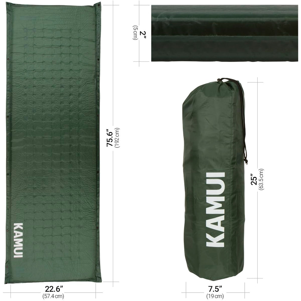 KAMUI sleeping pad-horizontal-connectors-assembly shows easy family campsite expansion.