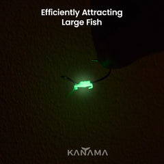 KANAMA Luminous Live Shrimp Hooks curved design preserves natural shrimp movement