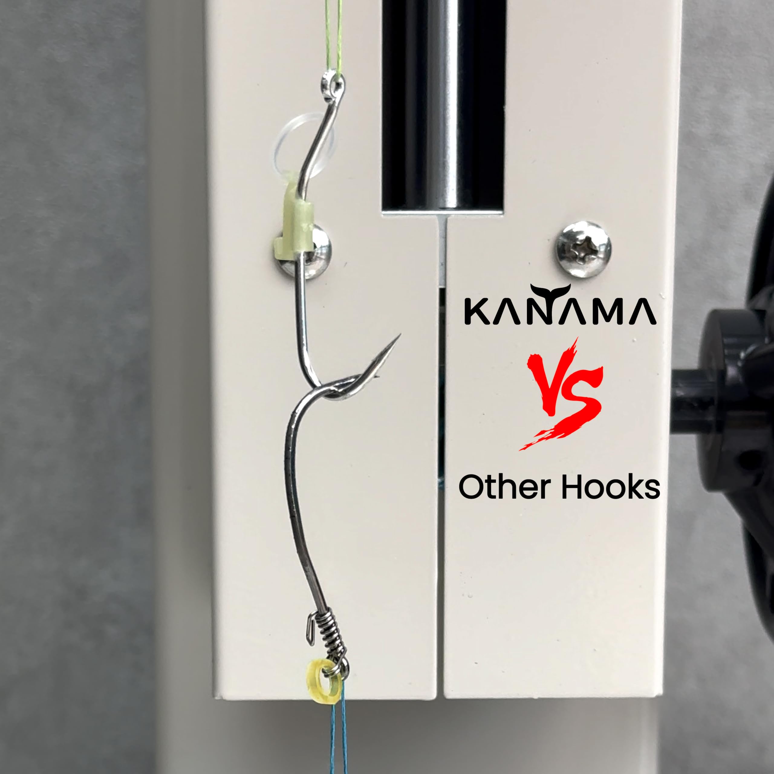 KANAMA Luminous Live Shrimp Hooks high-carbon steel is strong yet lightweight