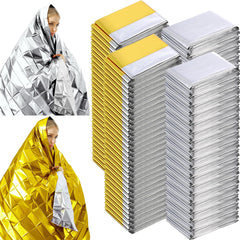 Kanayu emergency foil blanket front view demonstrates compact warmth on the go