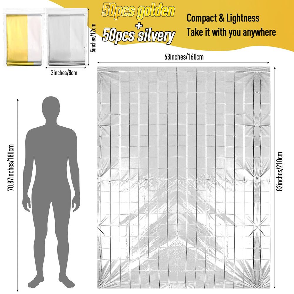 Kanayu emergency foil blanket gold variant highlights bright warmth for outdoor use