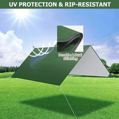 KANCOKIT double-stitched tarp for enhanced durability outdoors