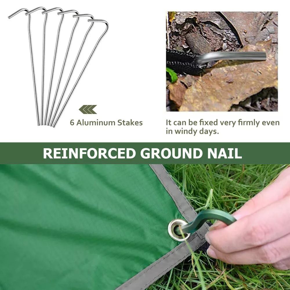 KANCOKIT lightweight camping tarp ready for backpacking