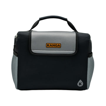 Kanga Brew Box Midnight front view, compact cooler ready for on-the-go lunches.