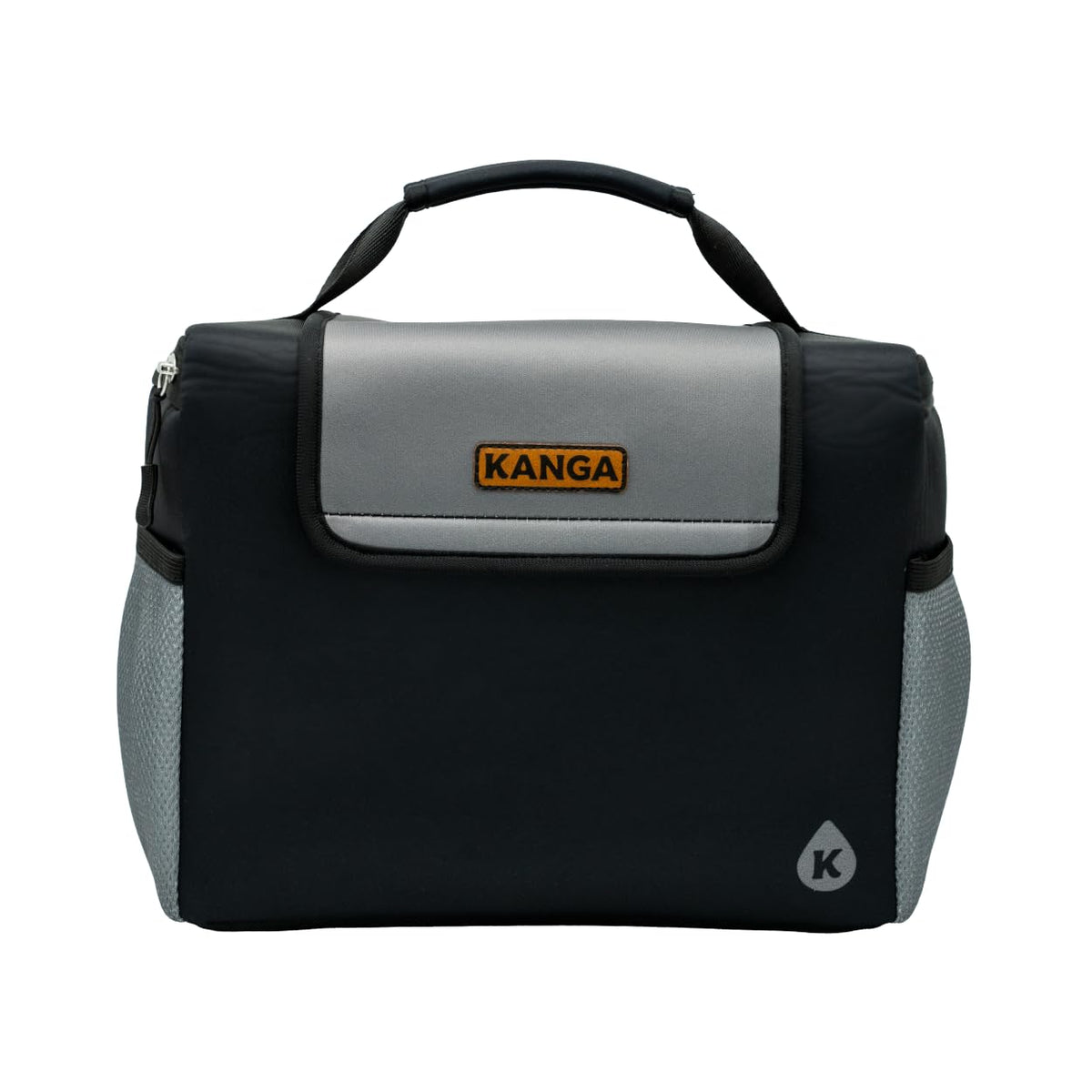 Kanga Brew Box Midnight front view, compact cooler ready for on-the-go lunches.