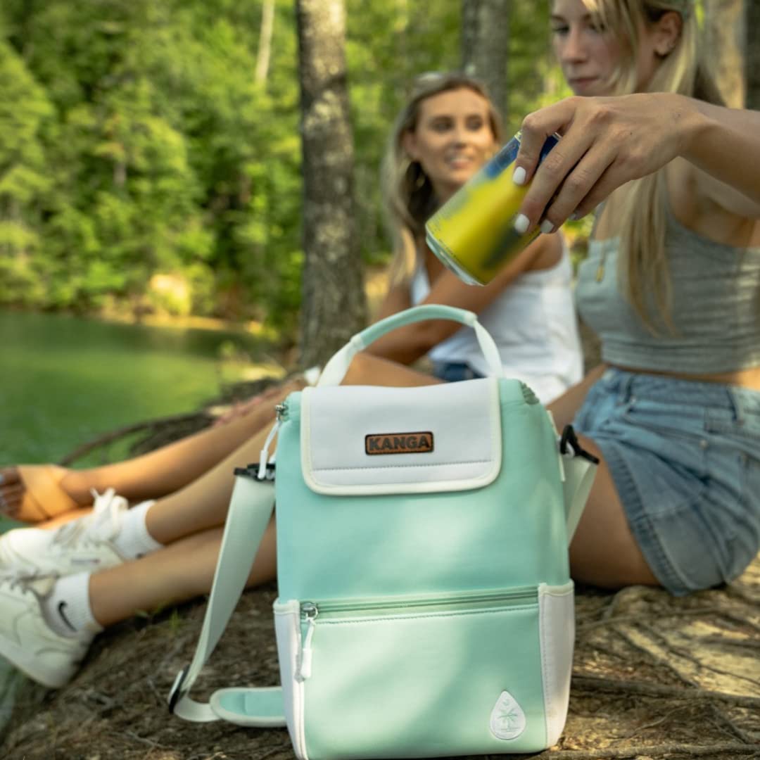 Kanga Breeze cooler bag capacity shown for 6–12 cans.