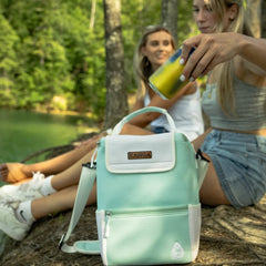 Kanga Breeze cooler bag capacity shown for 6–12 cans.