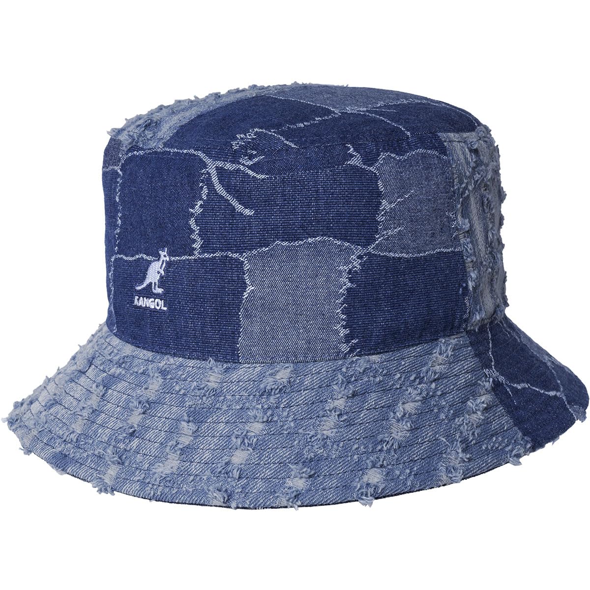 Styling image showing outfit pairing with Kangol denim hat