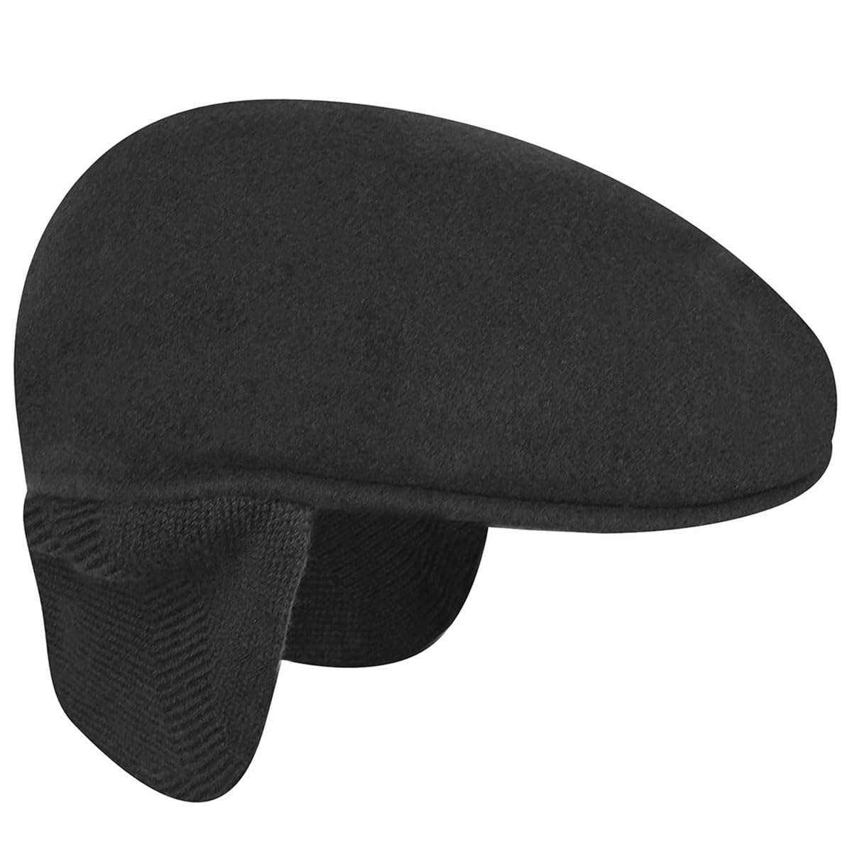 Kangol Wool 504 earflap hat interior shows premium felt for breathable warmth.