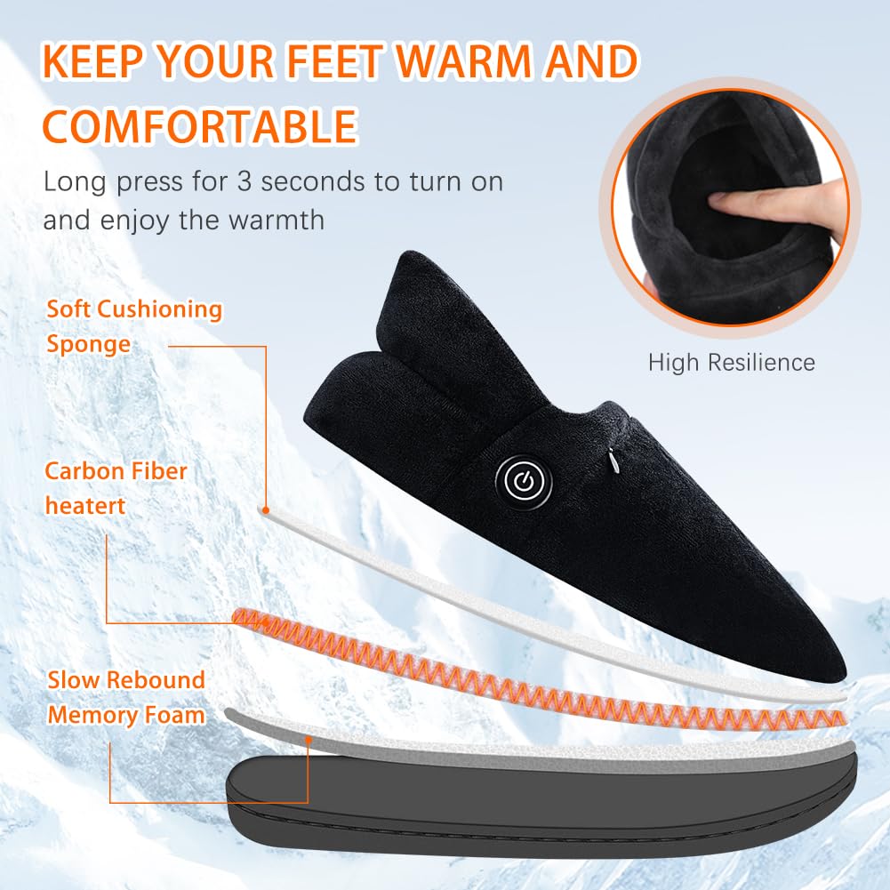 Kannino heated slippers sole detail shows anti-slip wave pattern for traction