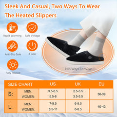 Kannino heated slippers top view emphasizing plush memory foam and warmth