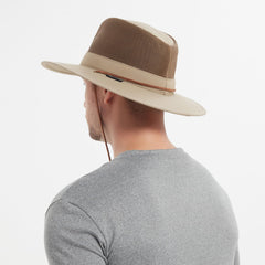 KANUT SPORTS Bouie Safari Sun Hat back view with leather chinstrap for windy days