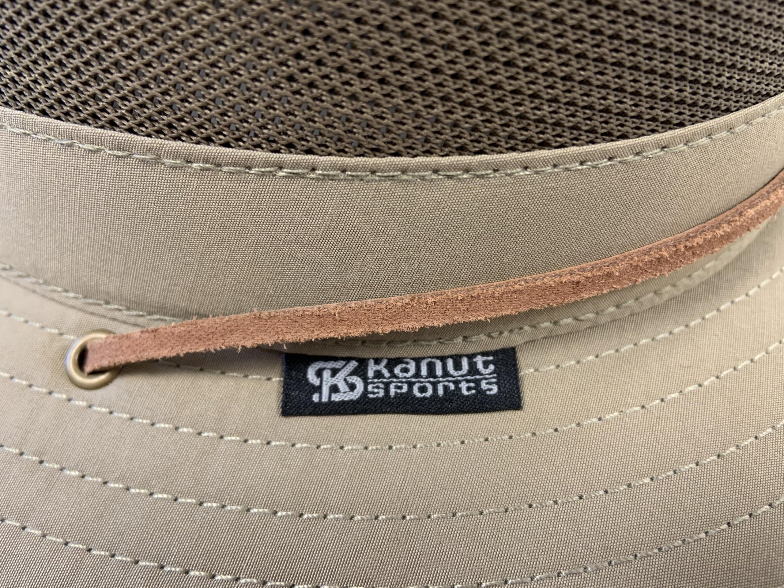 KANUT SPORTS Bouie Safari Sun Hat Alpha X-Large Putty on-model view for size fit