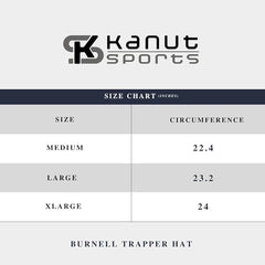 KANUT SPORTS Burnell windproof cap shown on snow for outdoor use