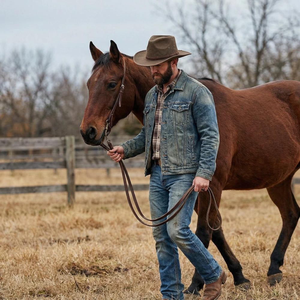 KANUT SPORTS Cumberland Classic Brown Cowboy Hat crushable-travel-ready folds easily without losing shape.