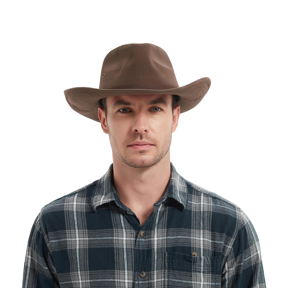 KANUT SPORTS Cumberland Classic Brown Cowboy Hat moisture-wicking-sweatband helps keep your head cool.