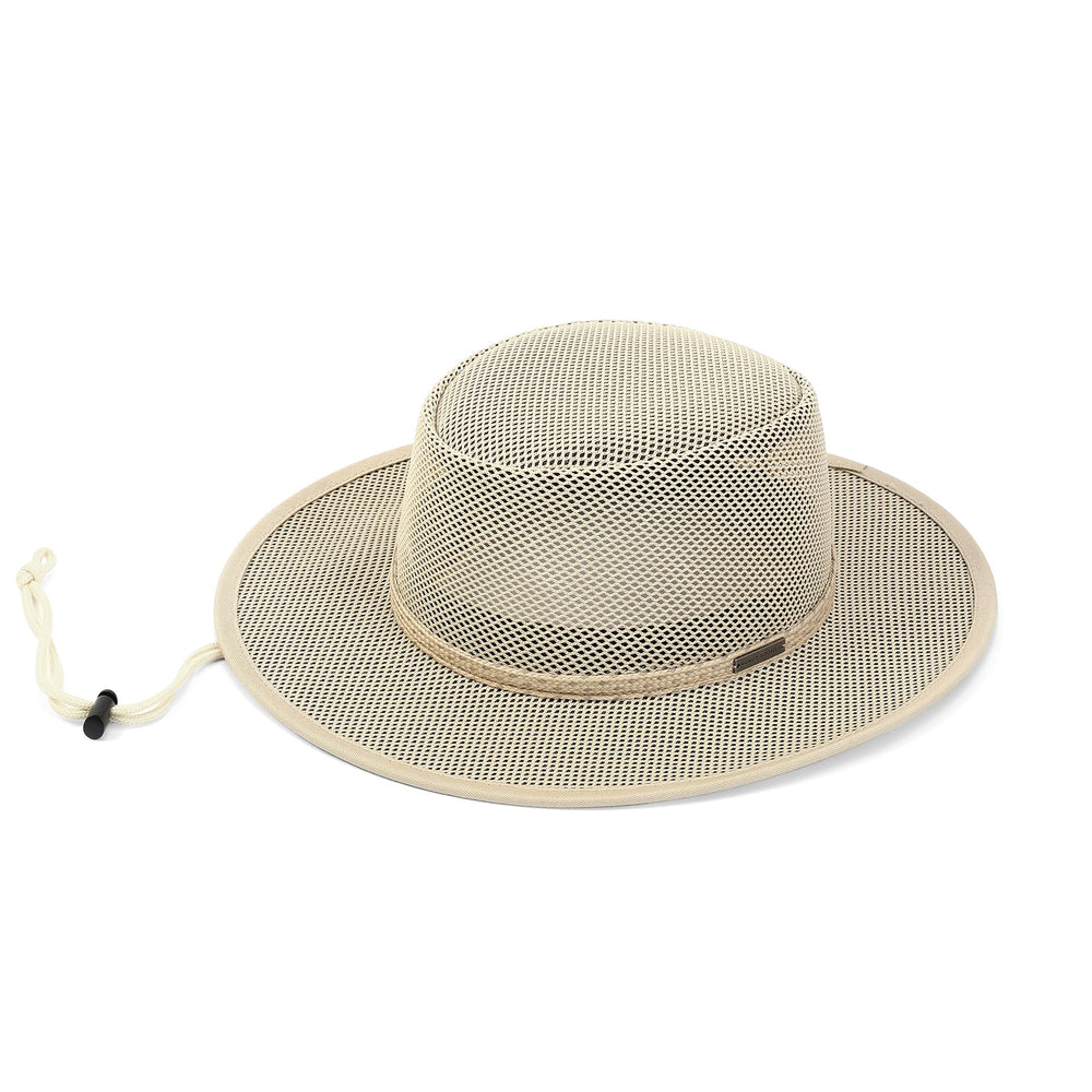 KANUT SPORTS Elias Mesh Breezer Hat crown detail highlights ultra-breathable mesh cooling airflow