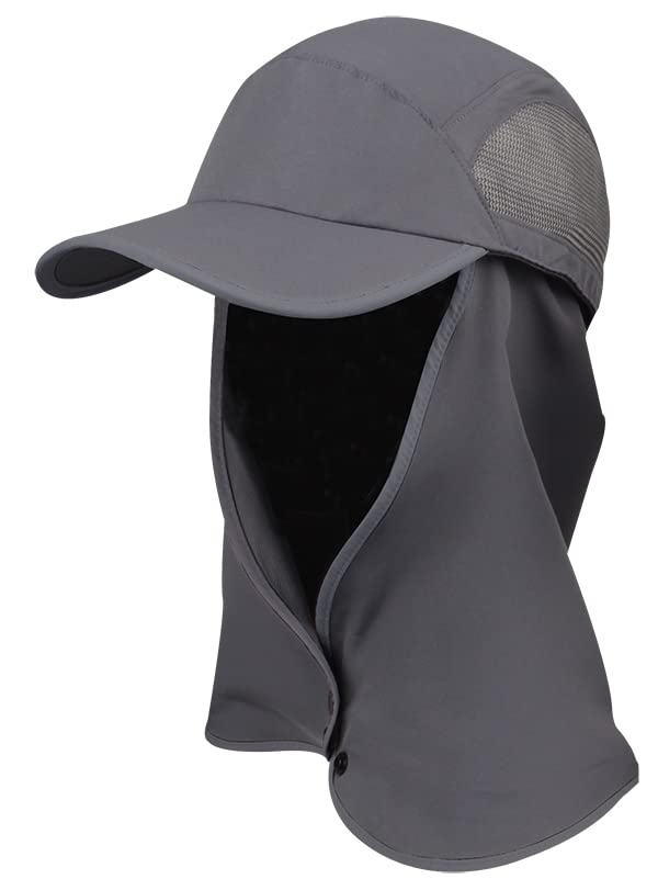 KANUT SPORTS Palo Sun Cap with detachable cape provides full sun coverage during outdoor activities.