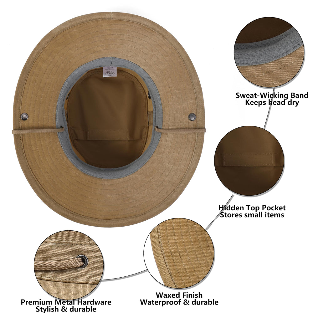 KANUT SPORTS Sun Hat Boonie breathable eyelets promote all-day comfort.