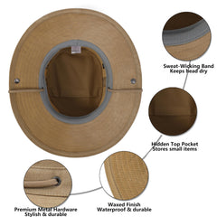 KANUT SPORTS Sun Hat Boonie breathable eyelets promote all-day comfort.