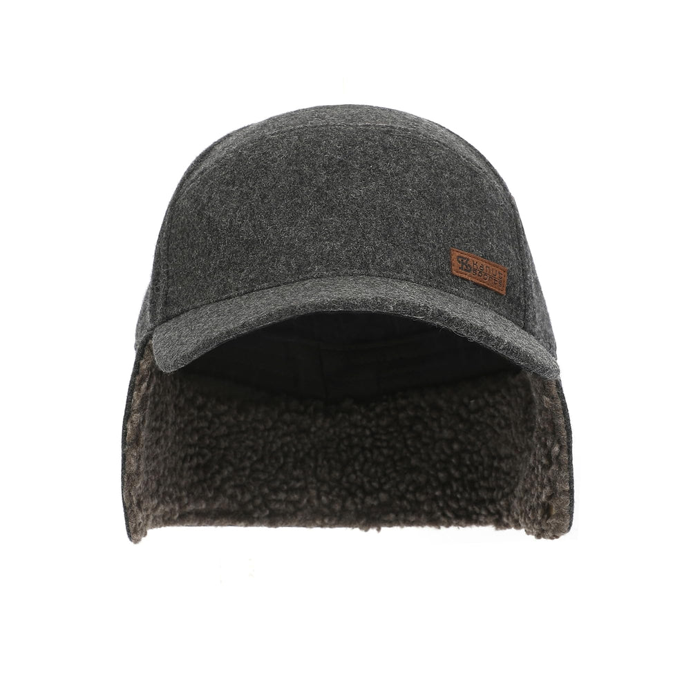 Kanut Sports York Camper Cap earflaps down keep ears warm on chilly hikes