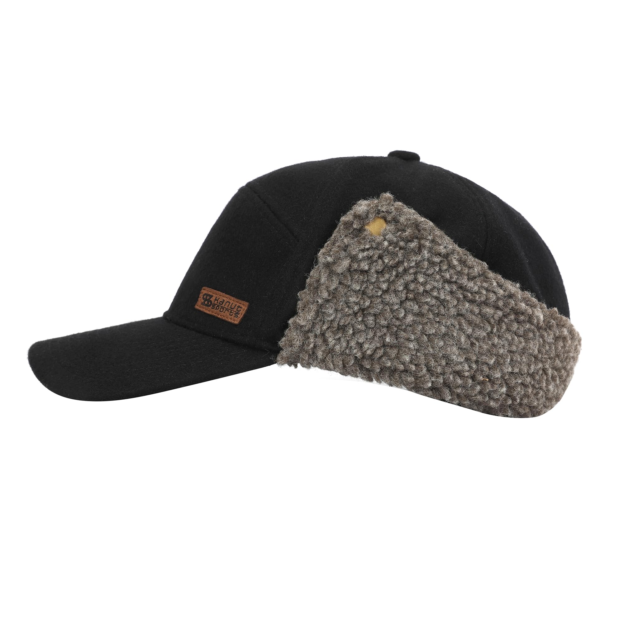 KANUT SPORTS York Camper Cap earflaps-up for a streamlined look on milder days