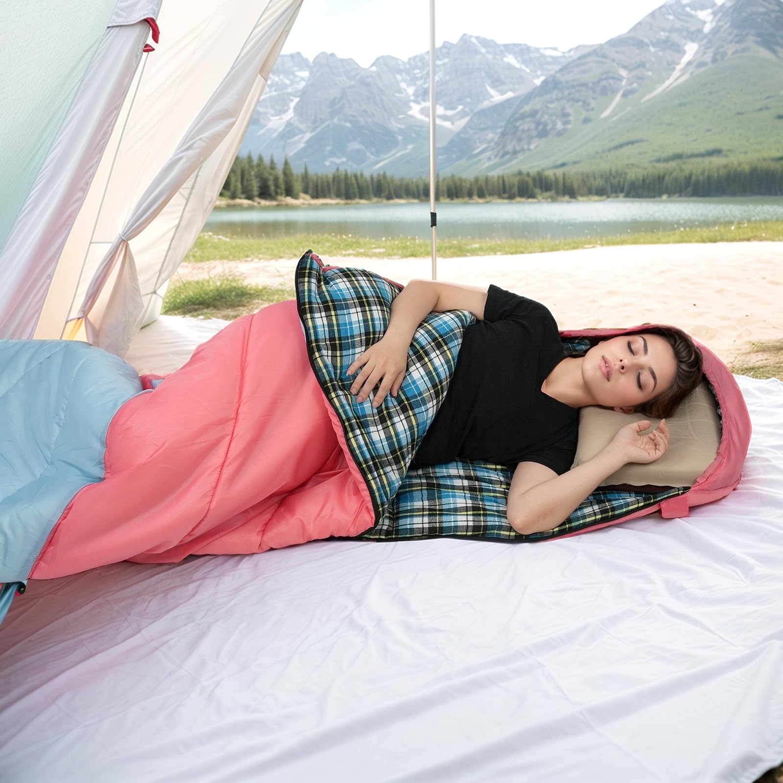 Kanyak sleeping bag compact pack size supports easy transport