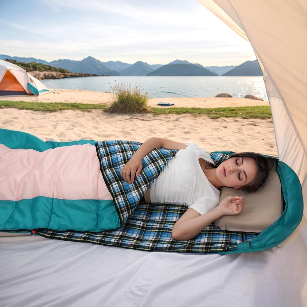 Kanyak sleeping bag compressed packing size fits compact camping gear