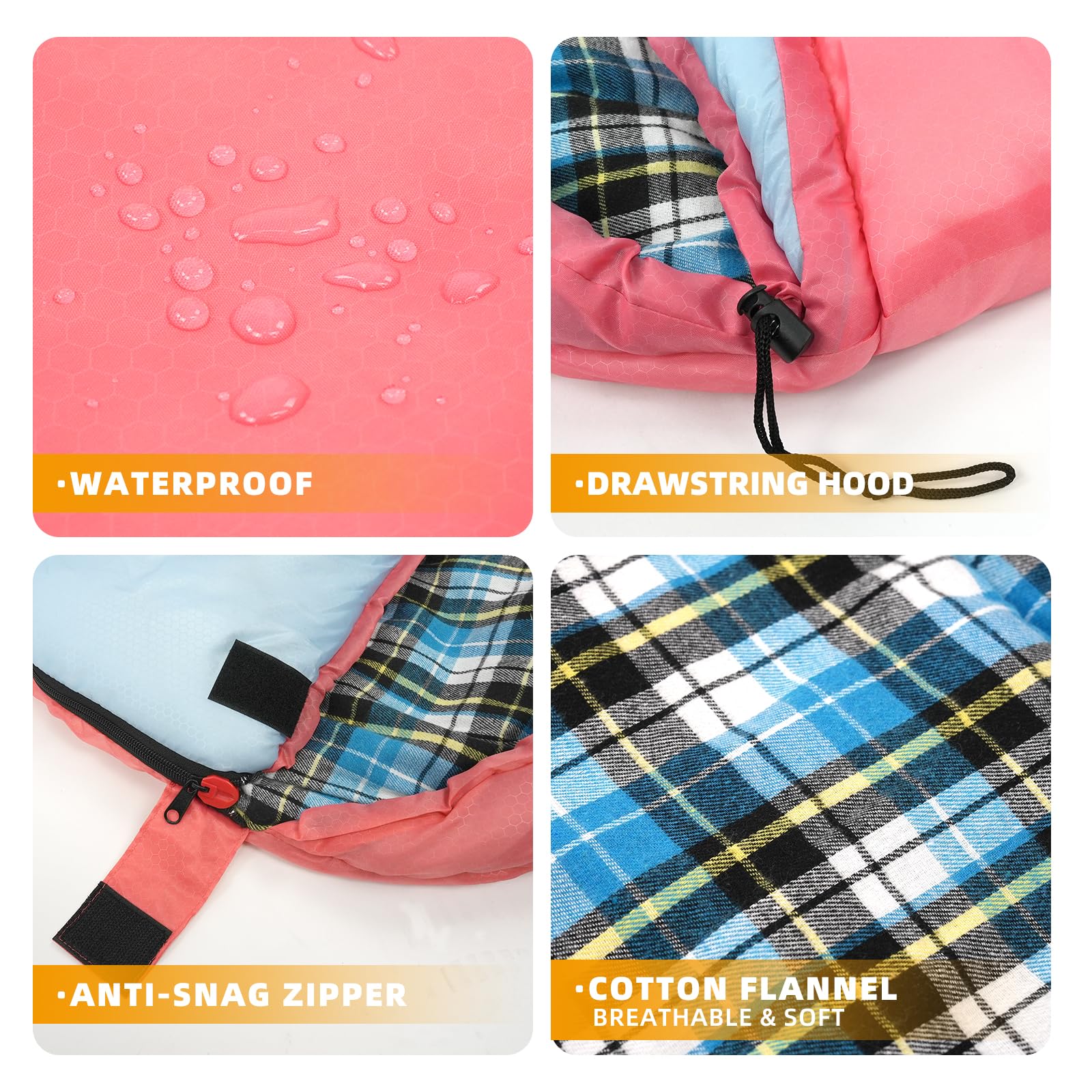 Kanyak sleeping bag foot vent separates warmth and airflow