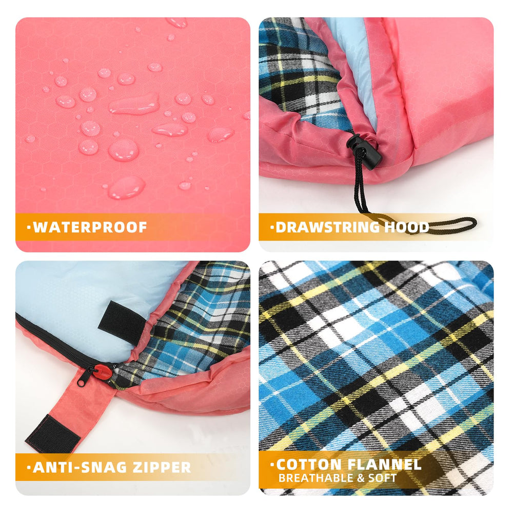 Kanyak sleeping bag foot vent separates warmth and airflow