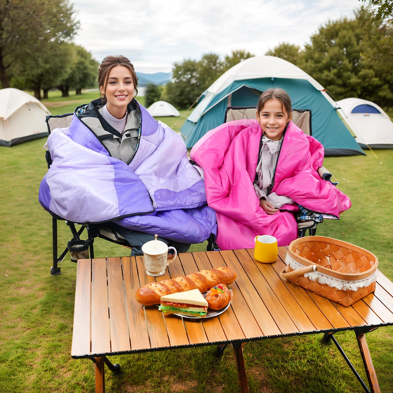 Kanyak sleeping bag packable size compact demonstrates easy luggage-ready storage