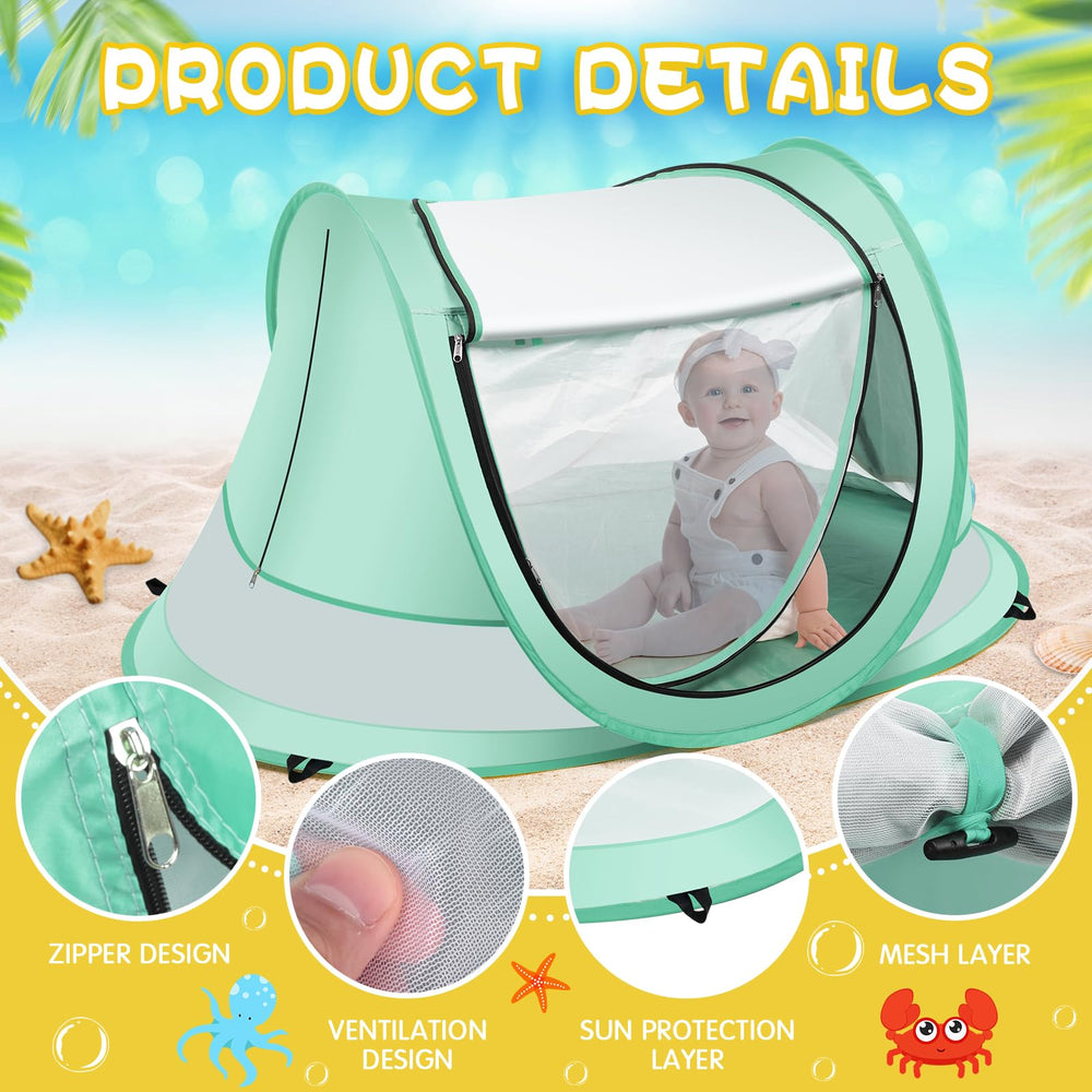 Kapeazo Baby Beach Tent mosquito net keeping bugs away