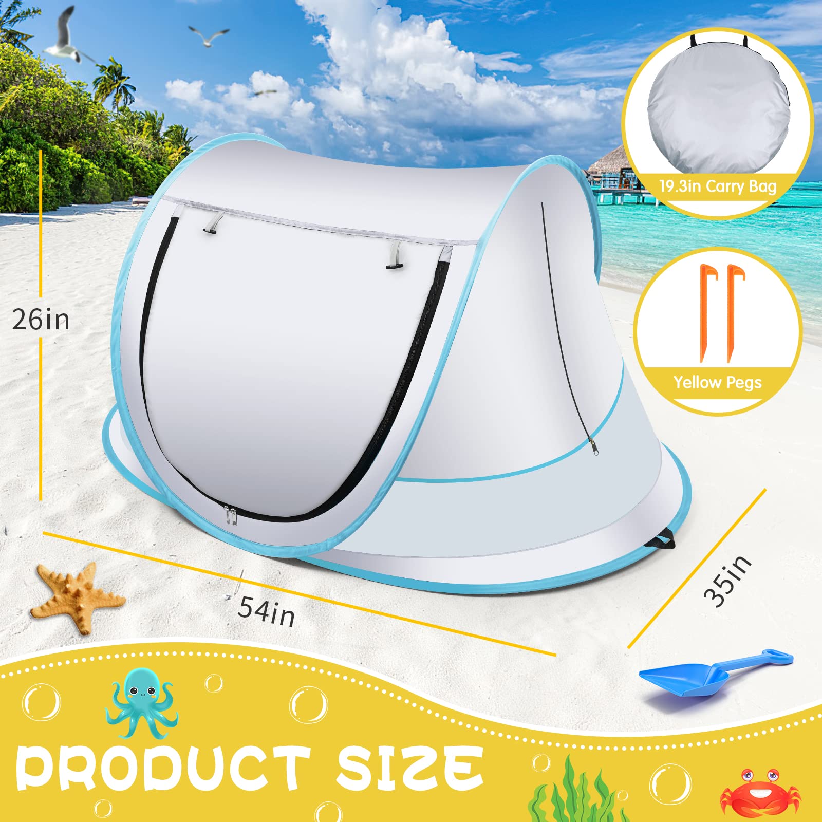 Kapeazo Pop-up design enables quick setup for on-the-go shade