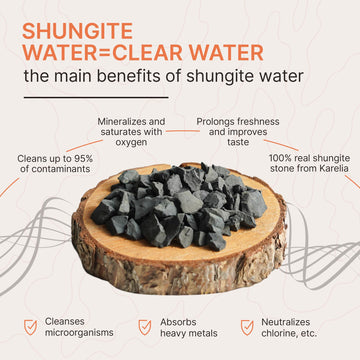 Karelian Heritage shungite stones sized 10-20 mm for easy handling