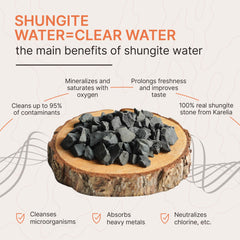 Karelian Heritage shungite stones sized 10-20 mm for easy handling