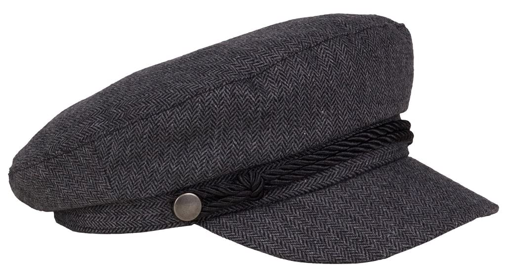 Karen Keith Greek Fishing Cap in dark charcoal, comfortable all-day wear for boating.