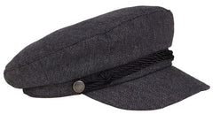 Karen Keith Greek Fishing Cap in dark charcoal, comfortable all-day wear for boating.