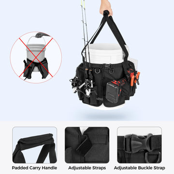Open Karryall organizer displaying internal pockets and zippers