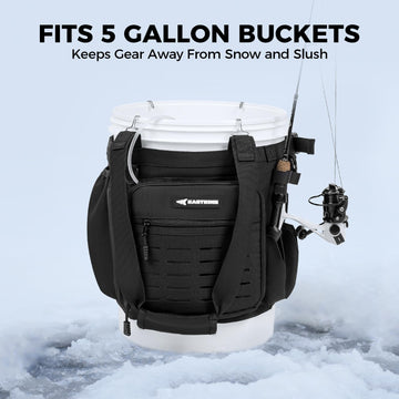 Multiple pockets and mesh pocket for tackle storage