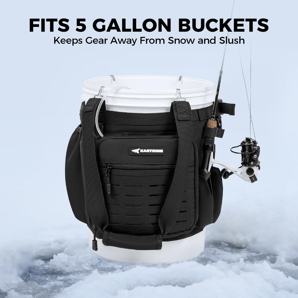Multiple pockets and mesh pocket for tackle storage