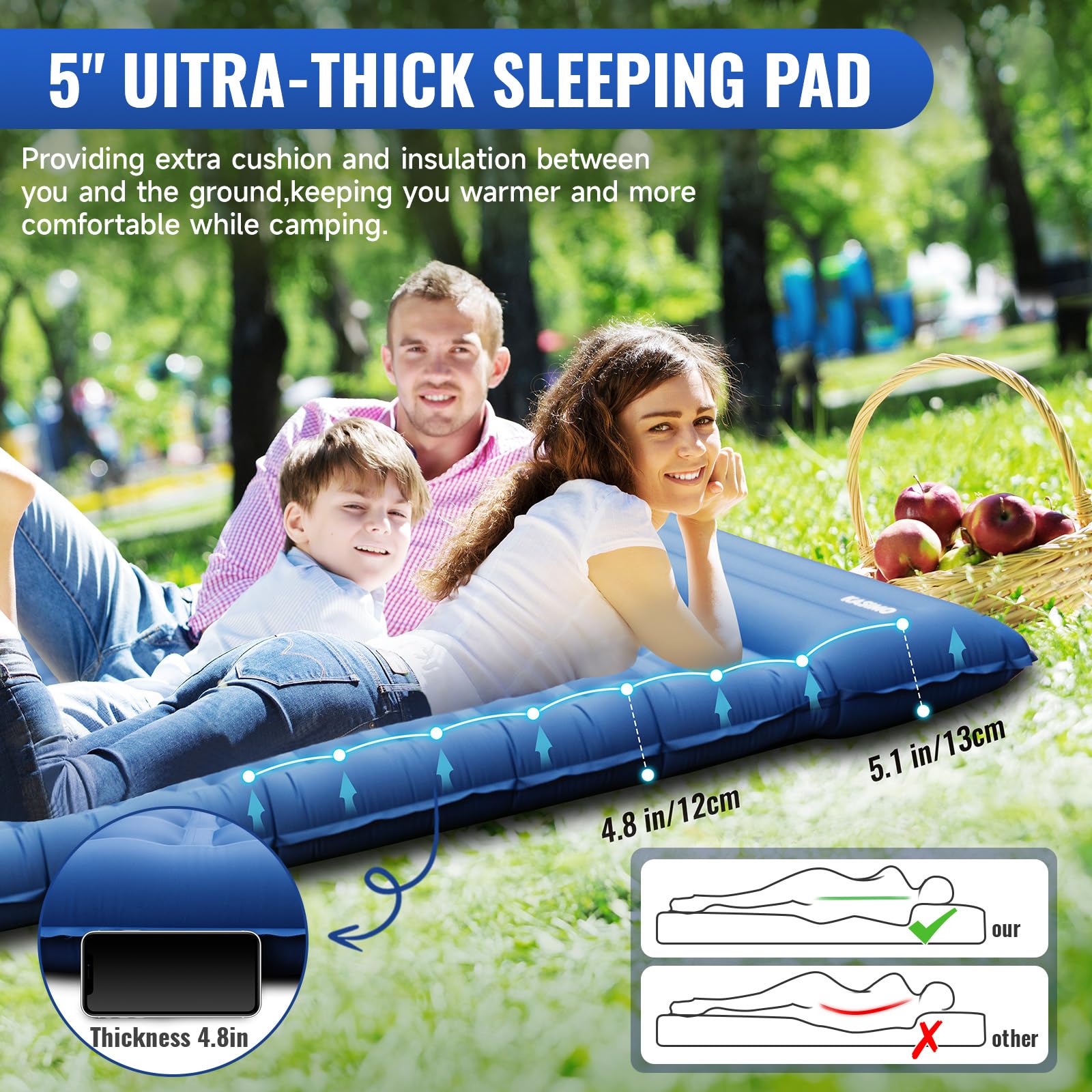 KASIMO ergonomic pillow supports head and neck for comfortable sleep positions.