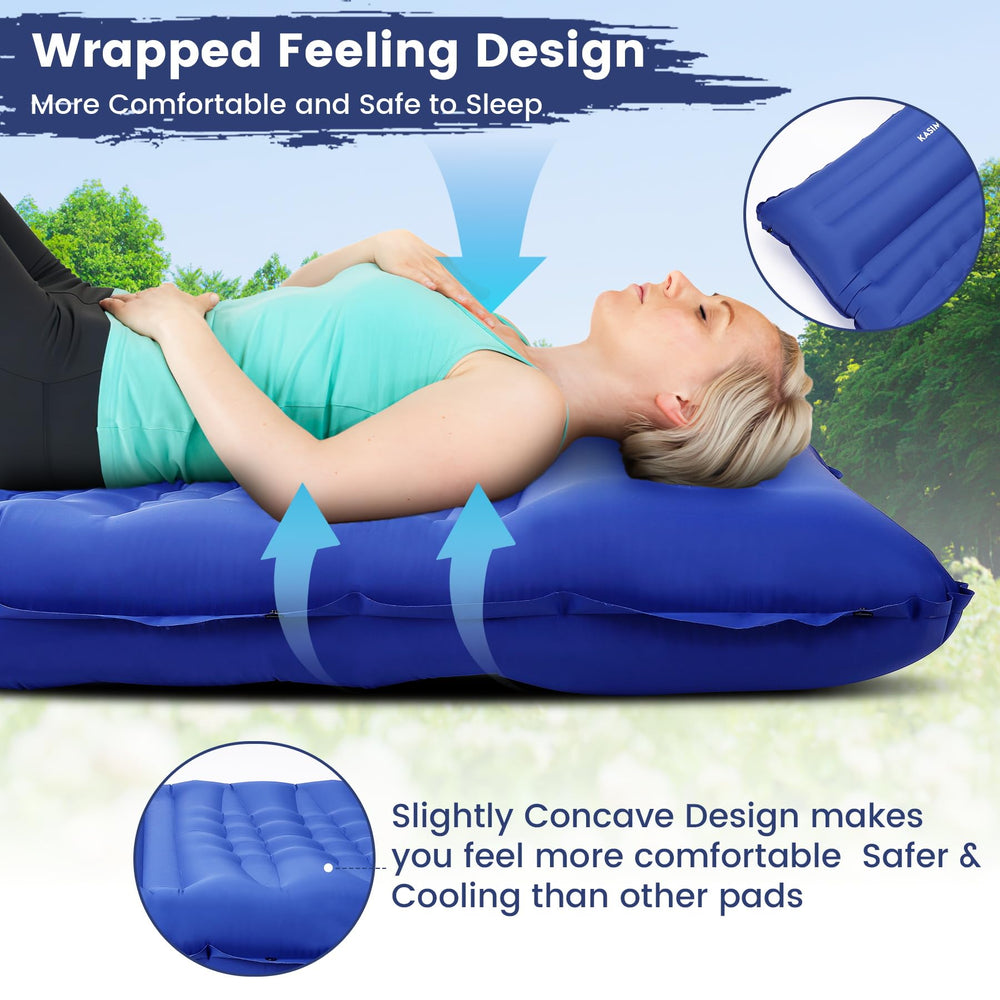 KASIMO foot pump inflates quickly for easy setup